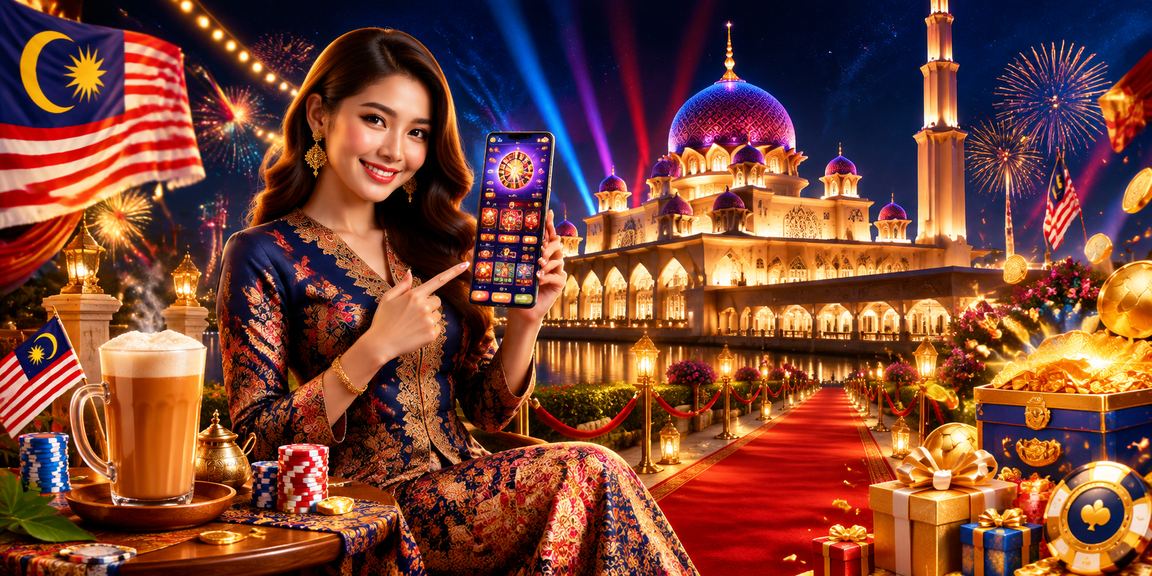 Proses deposit dengan tema batik Putrajaya untuk ahli VIP y100